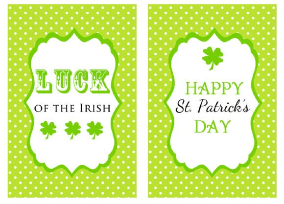 FREE "Luck of the Irish" St. Patrick's Day Party Printables - Table Signs