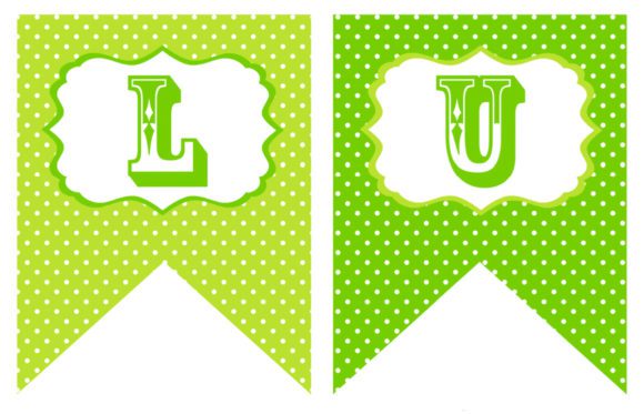 FREE "Luck of the Irish" St. Patrick's Day Party Printables - Garland
