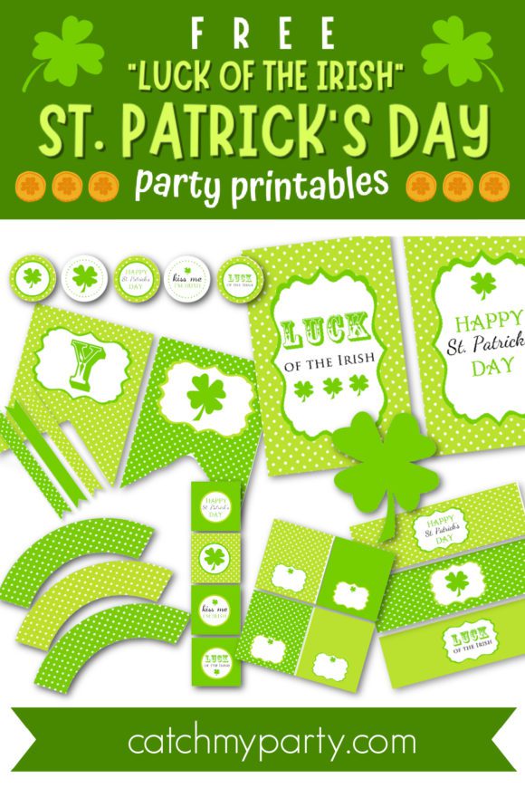 FREE "Luck of the Irish" St. Patrick's Day Party Printables