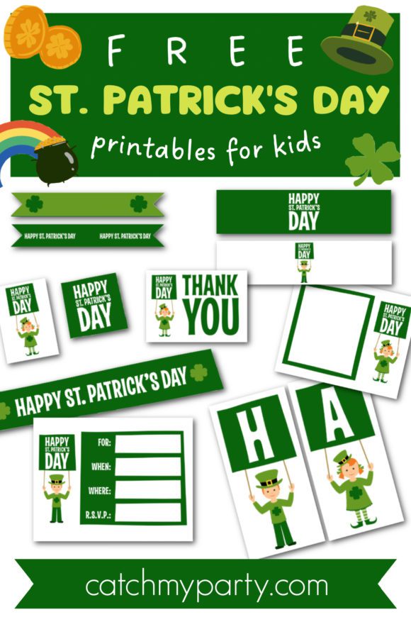 FREE St. Patrick's Day Party Printables for Kids