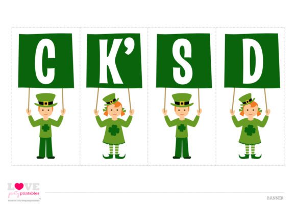 FREE St. Patrick's Day Party Printables for Kids - Banner