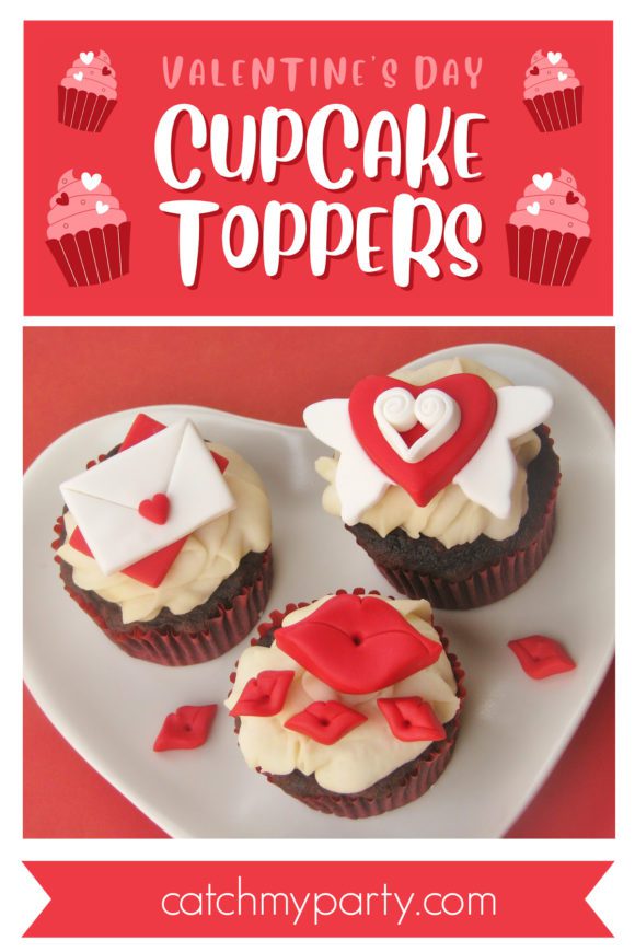 Easy and Adorable Valentine's Day Cupcake Toppers