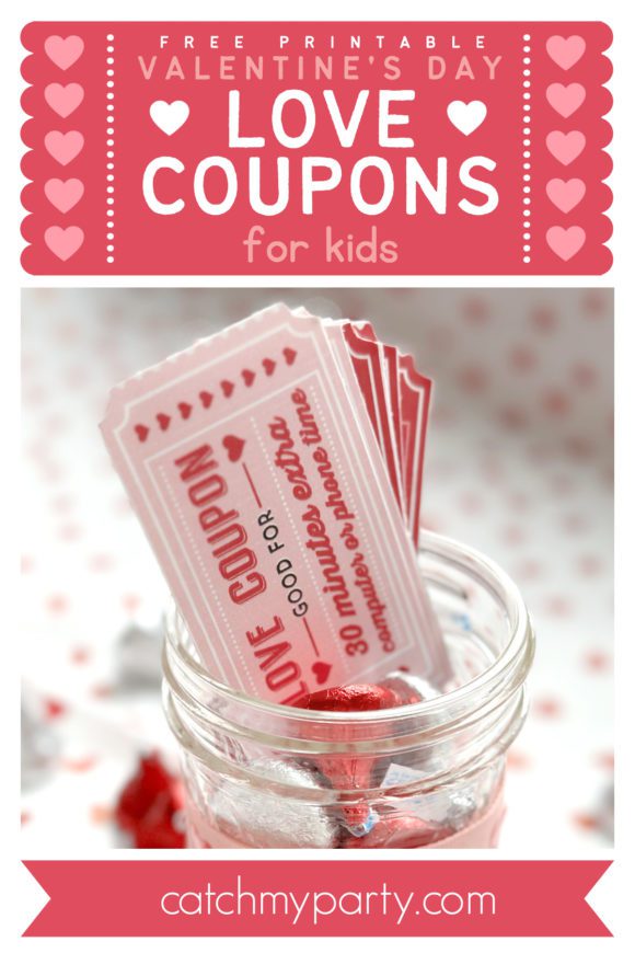 Free Printable Kids Valentine's Day Love Coupons