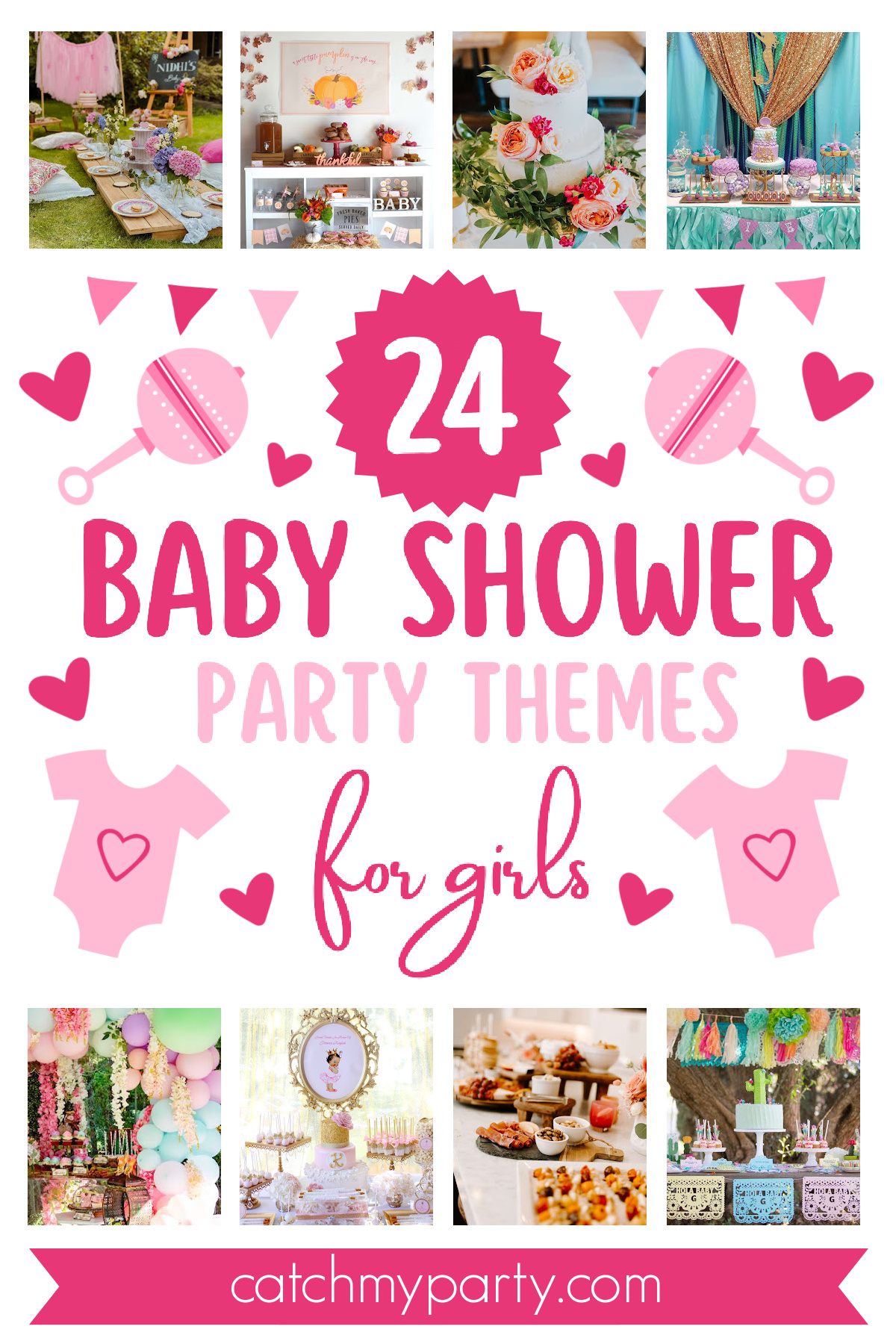The 24 BEST Baby Shower Themes for Girls | CatchMyParty.com The 24 BEST Baby Shower Themes for Girls