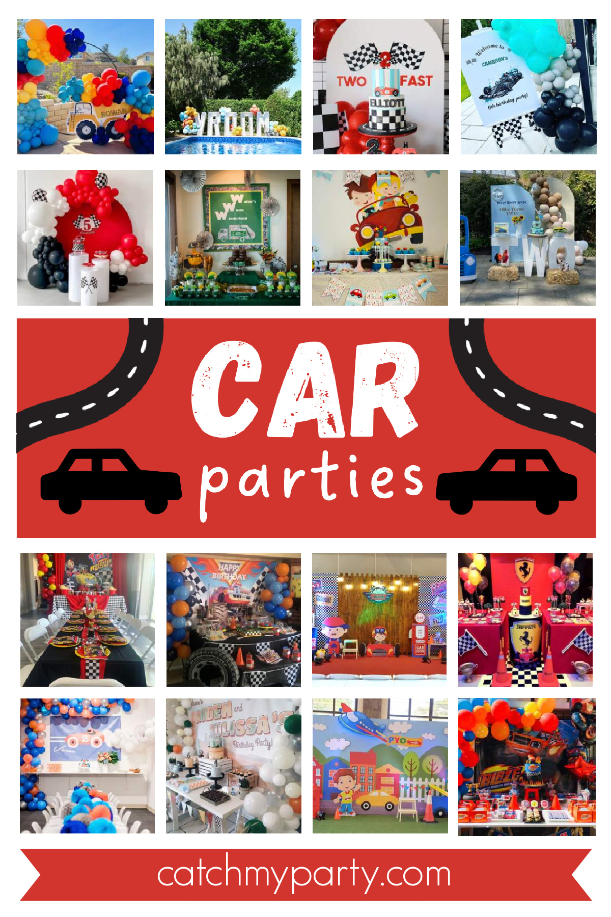 40 Most Popular Boy Birthday Party Themes for 2024 - Race Car birthday party