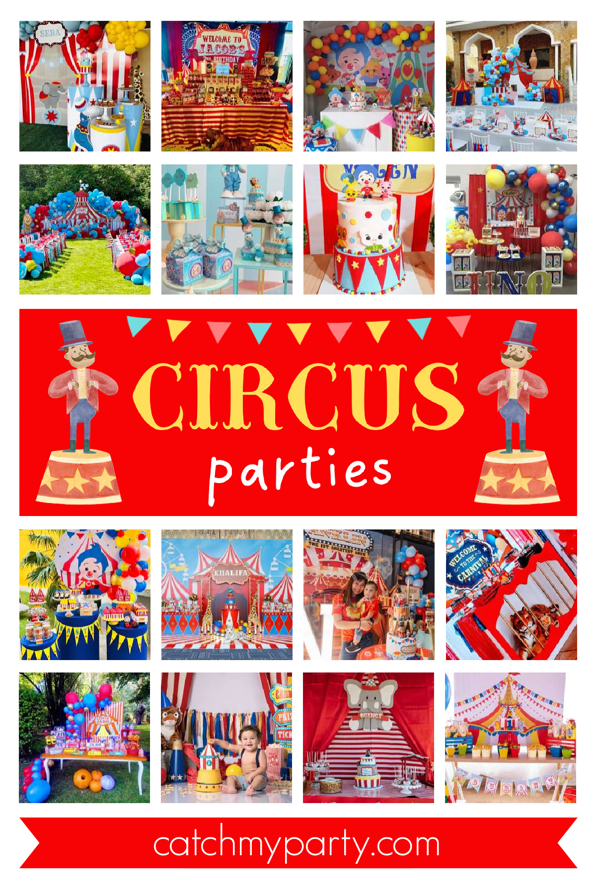 40 Most Popular Boy Birthday Party Themes for 2024 - Circus birthday party