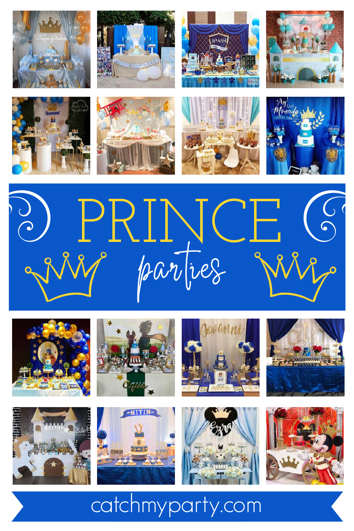 40 Most Popular Boy Birthday Party Themes for 2024 - Prince birthday party