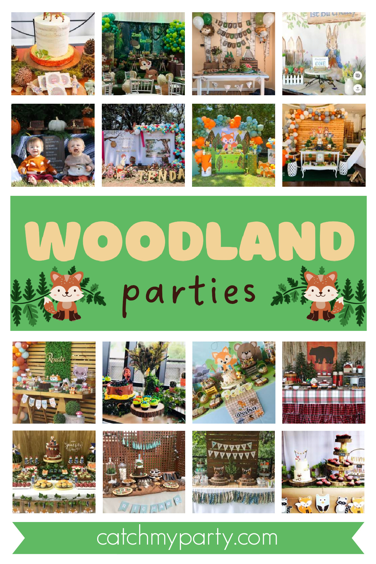 40 Most Popular Boy Birthday Party Themes for 2024 - Woodland birthday party