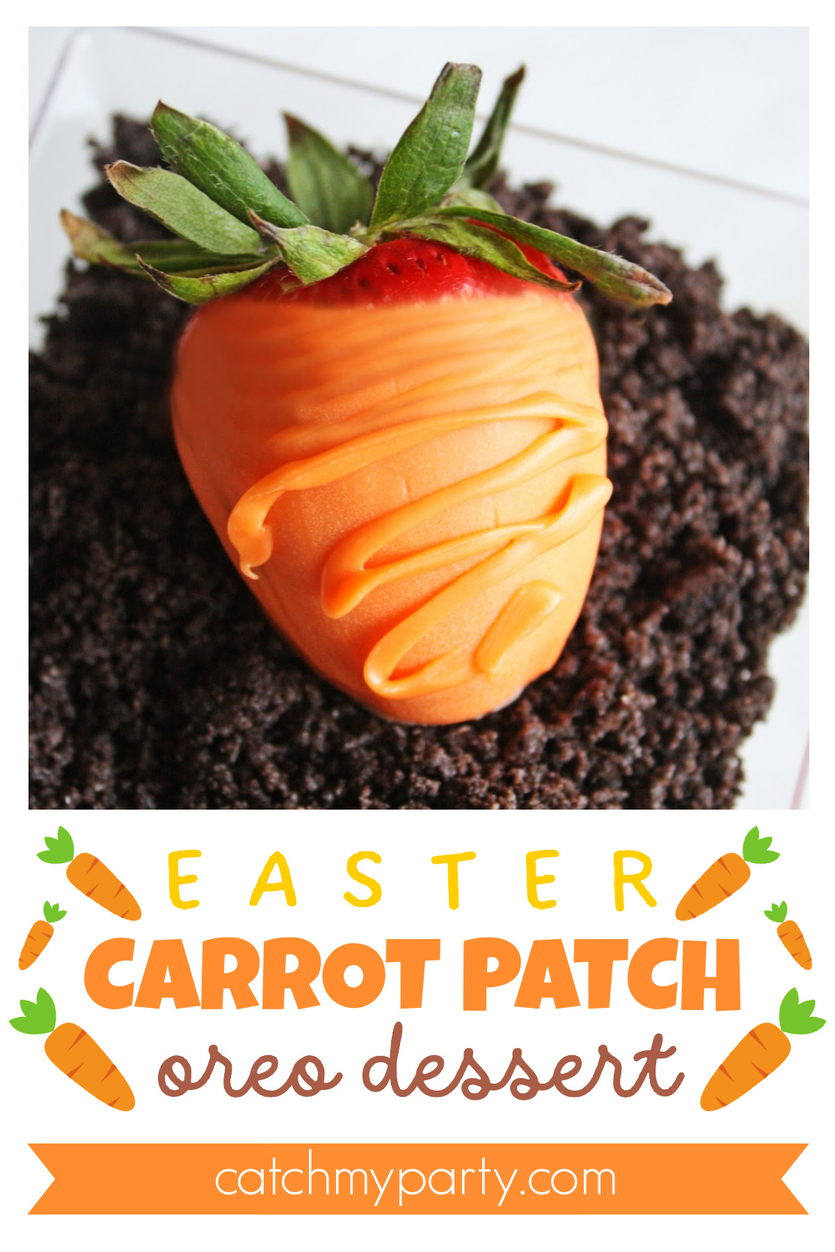 Adorable Easter Carrot Patch Oreo Dessert