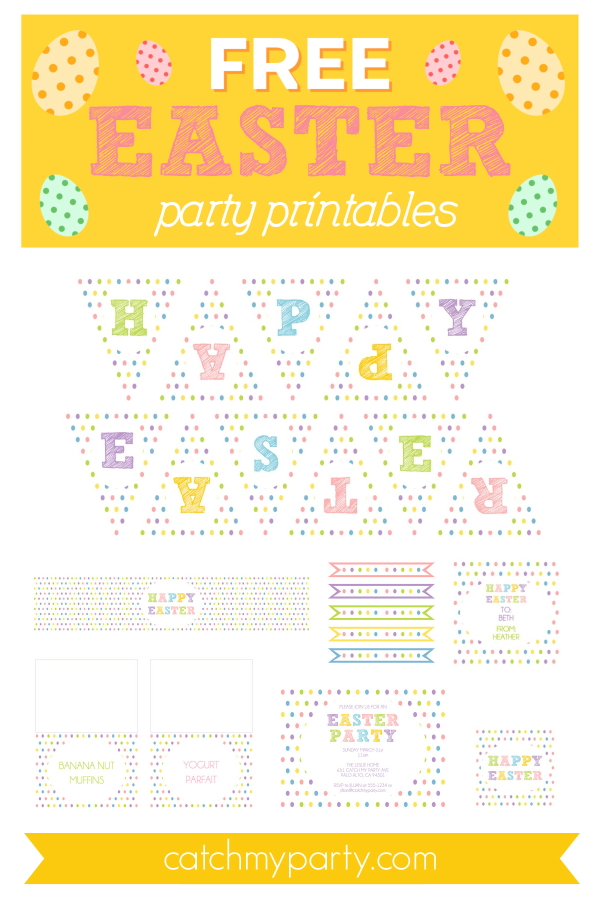 FREE Easter Party Printables