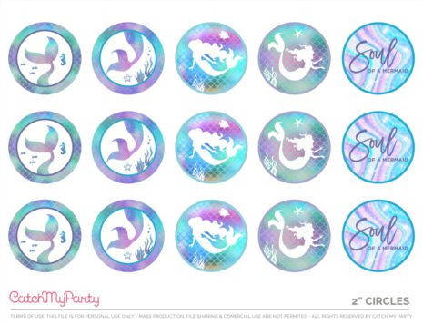 Fabulous FREE Mermaid Party Printables! - The Catch My Party Blog