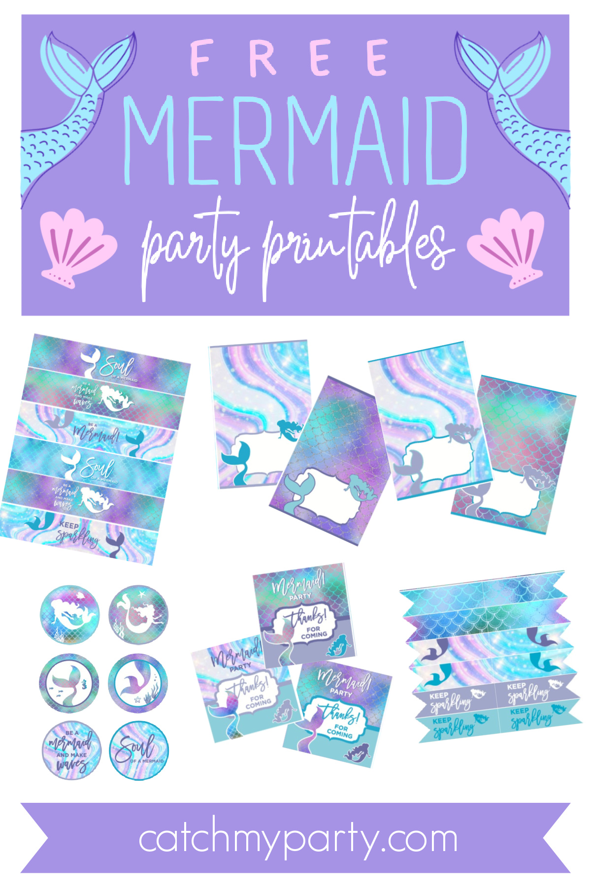 Free Mermaid Party Printables