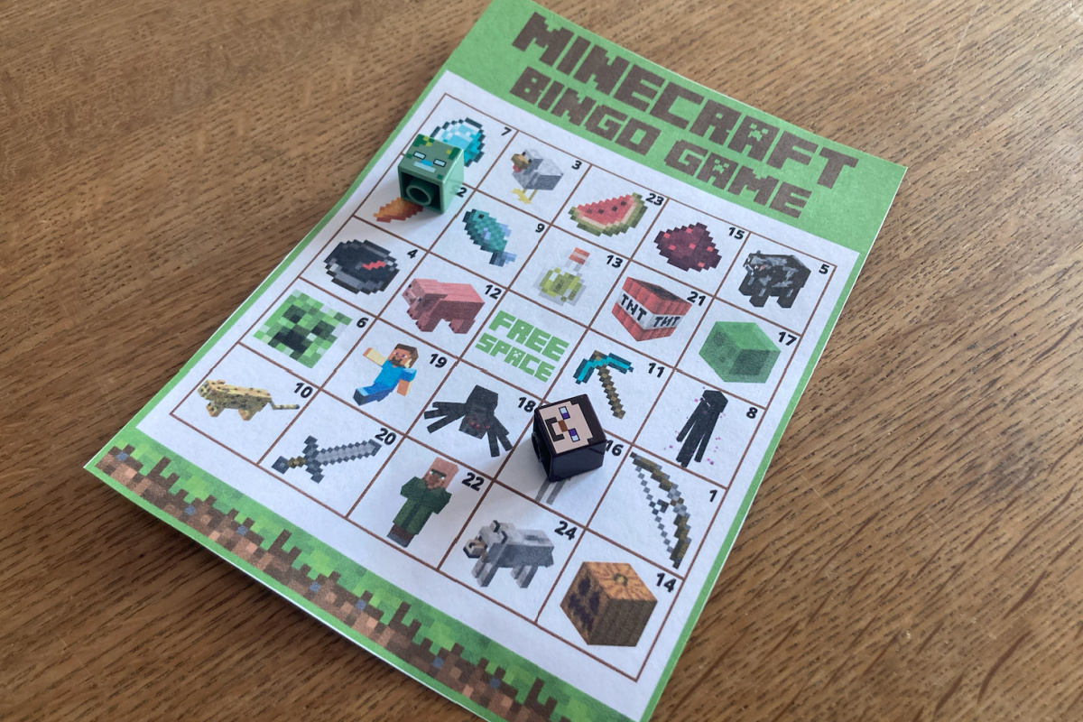 Download Our FREE Minecraft Printable Bingo Game Now 