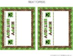 FREE Minecraft party printables