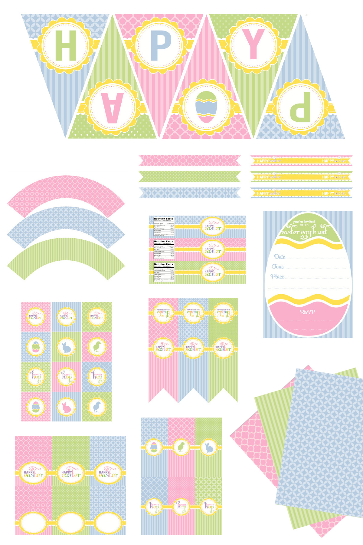FREE Hoppity Hop Easter Party Printables