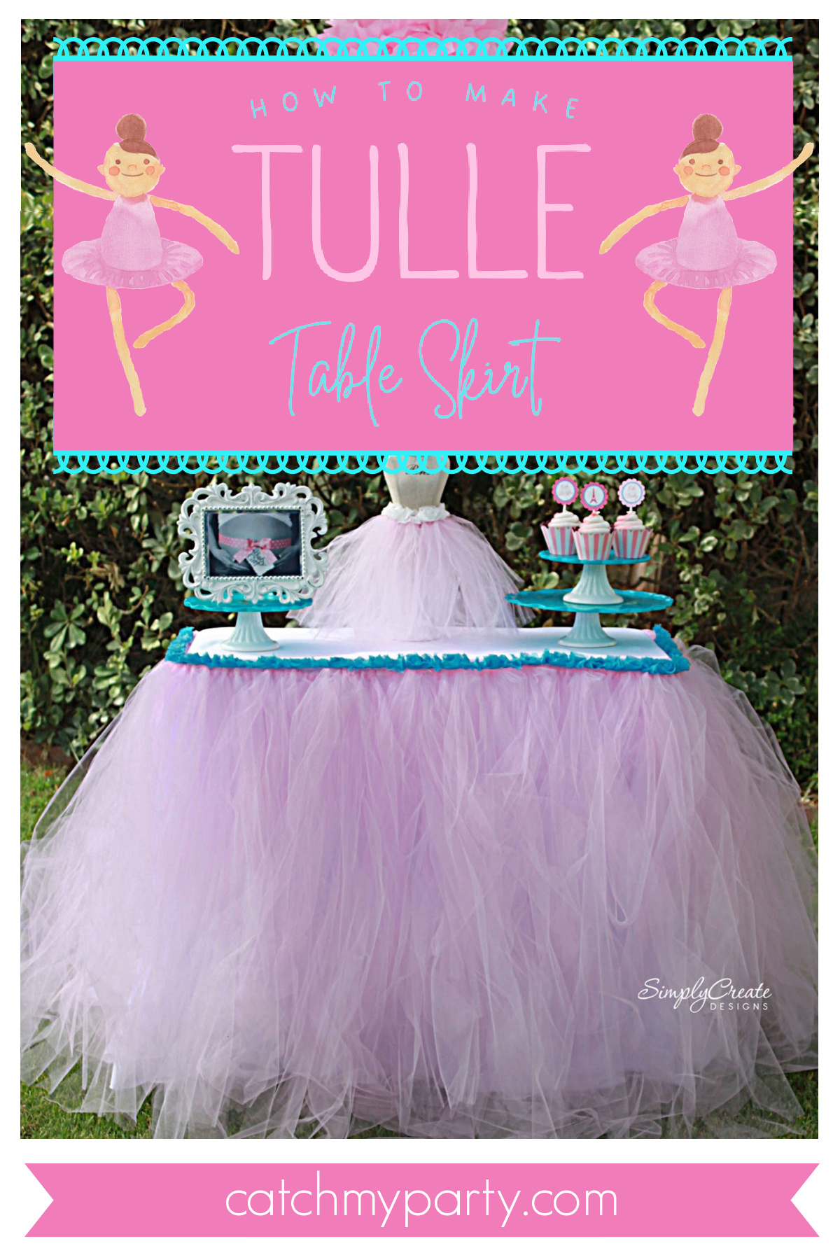 How to Make a Tulle Table Skirt