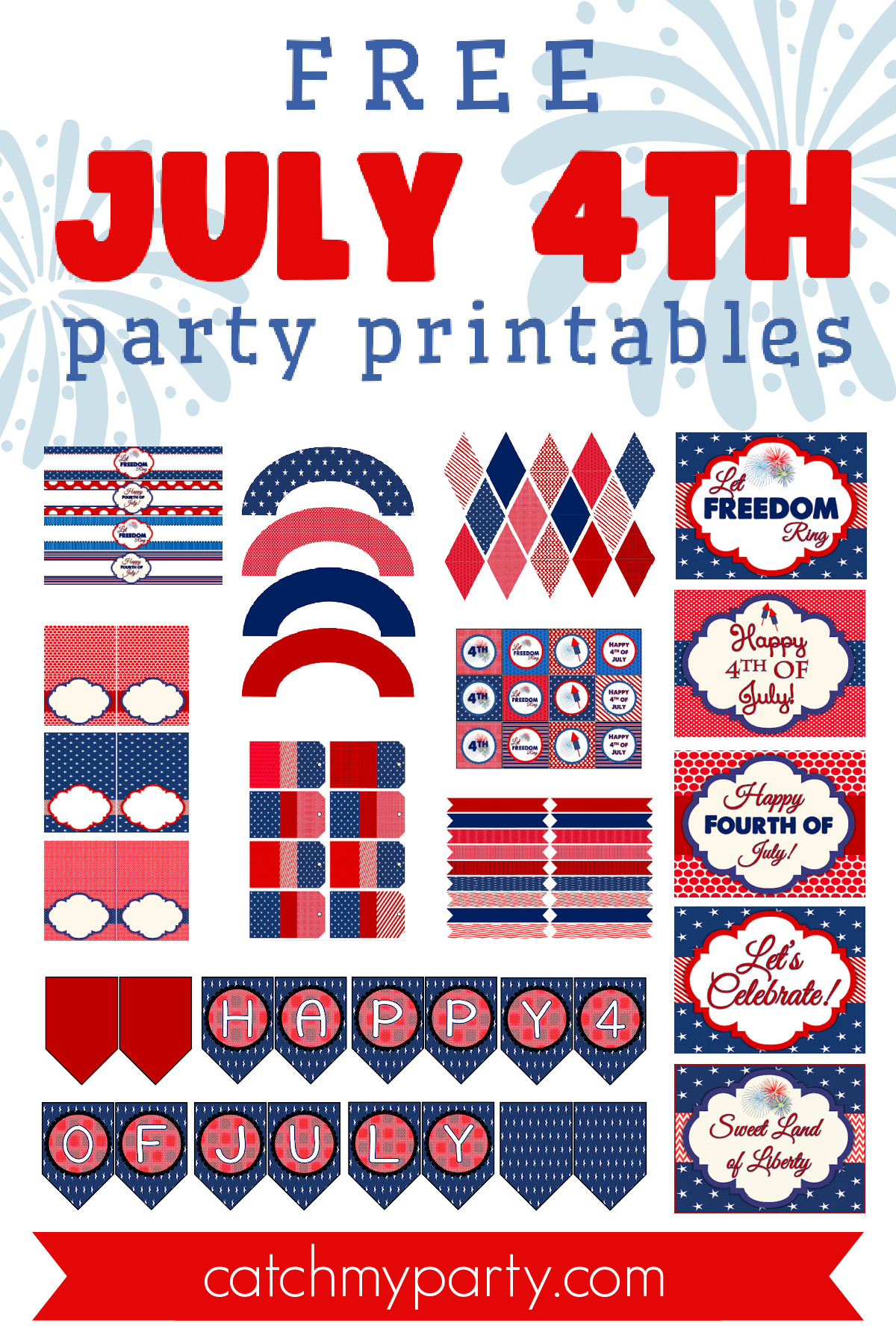 FREE Fun 4th of July Party Printables