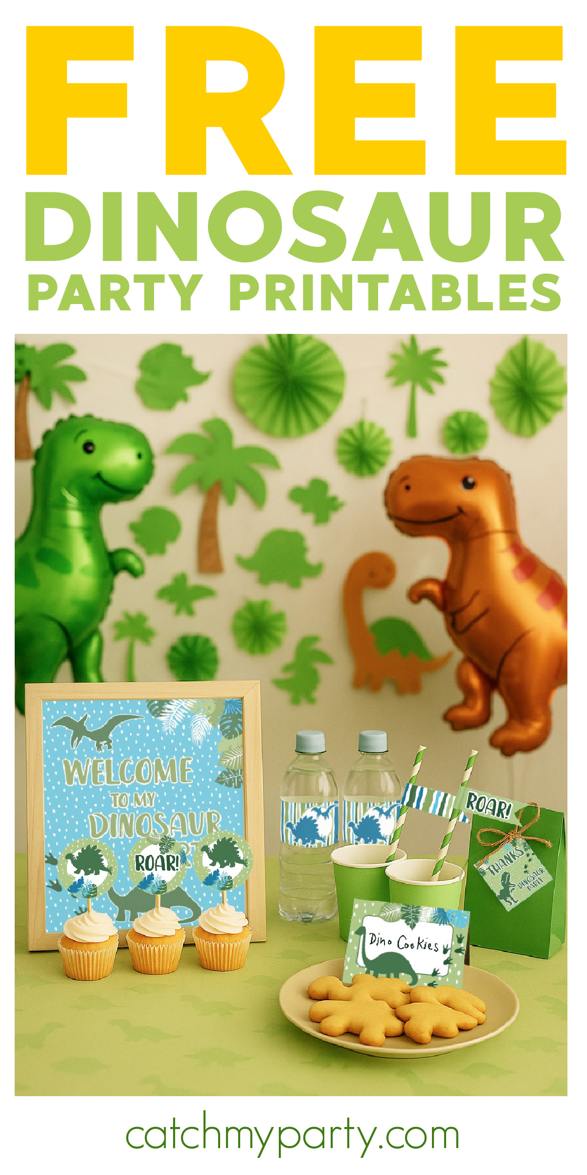Download These Free Dinosaur Birthday Party Printables NOW!