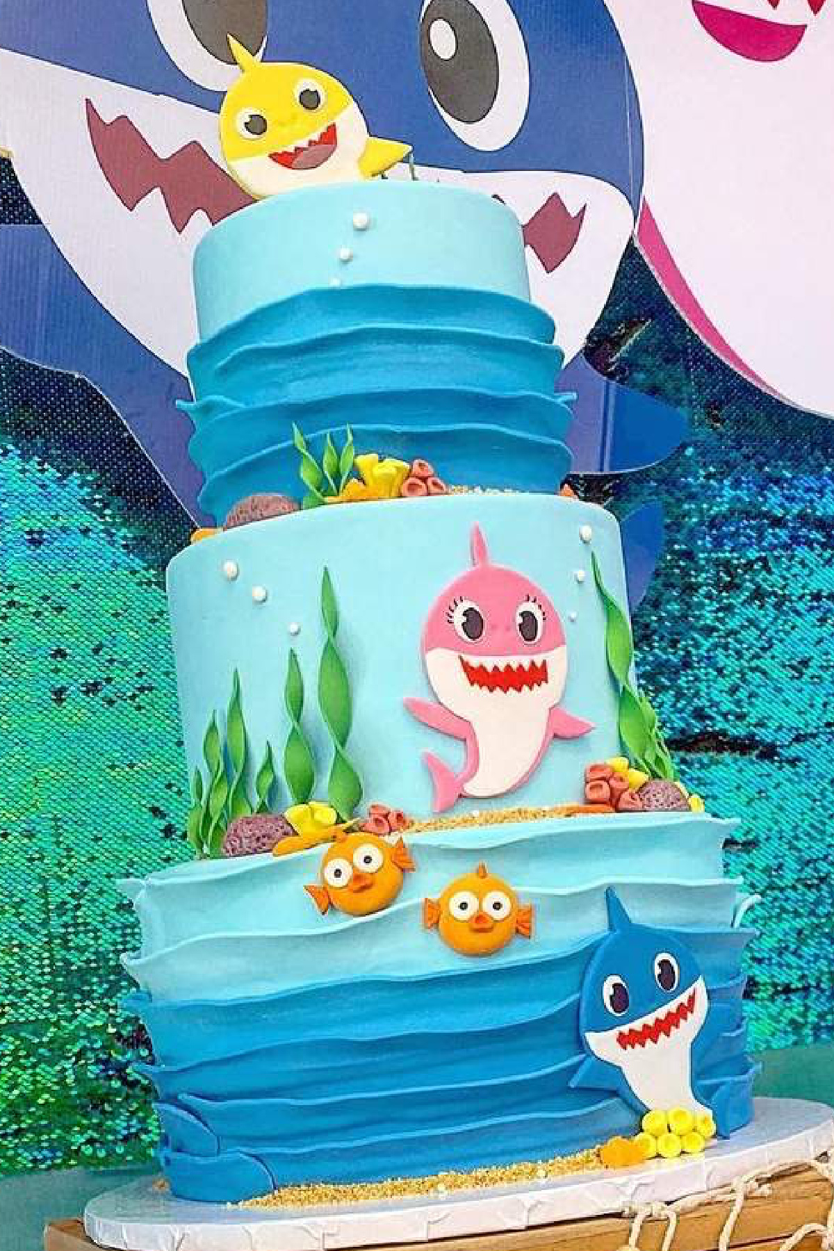 Baby Shark 1st Birthday Cake for Girls Baby Shark 1st Birthday Cake for Girls