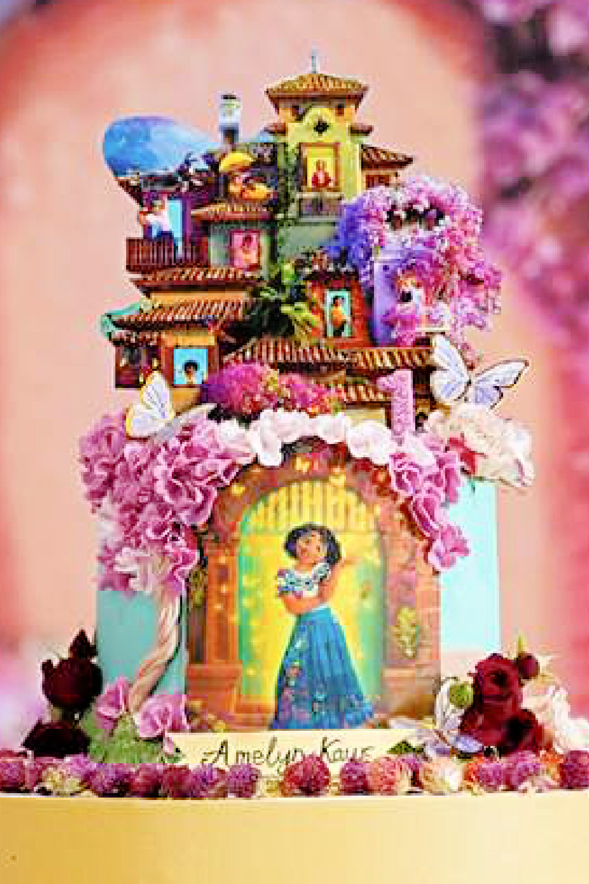 Encanto 1st Birthday Cake for Girls Encanto 1st Birthday Cake for Girls