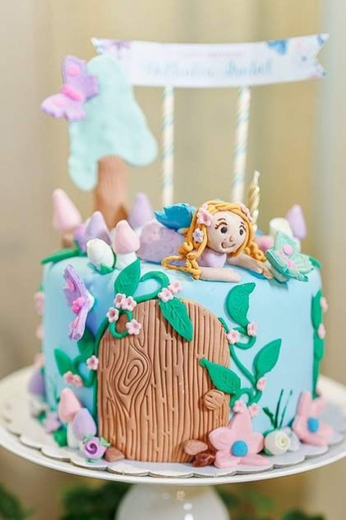 Fairy 1st Birthday Cake for Girls Fairy 1st Birthday Cake for Girls