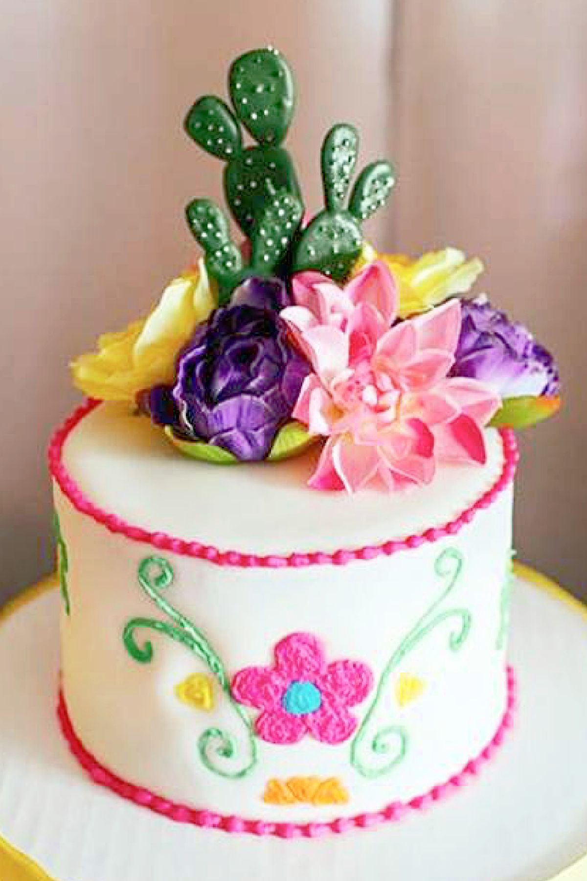Fiesta 1st Birthday Cake for Girls Fiesta 1st Birthday Cake for Girls