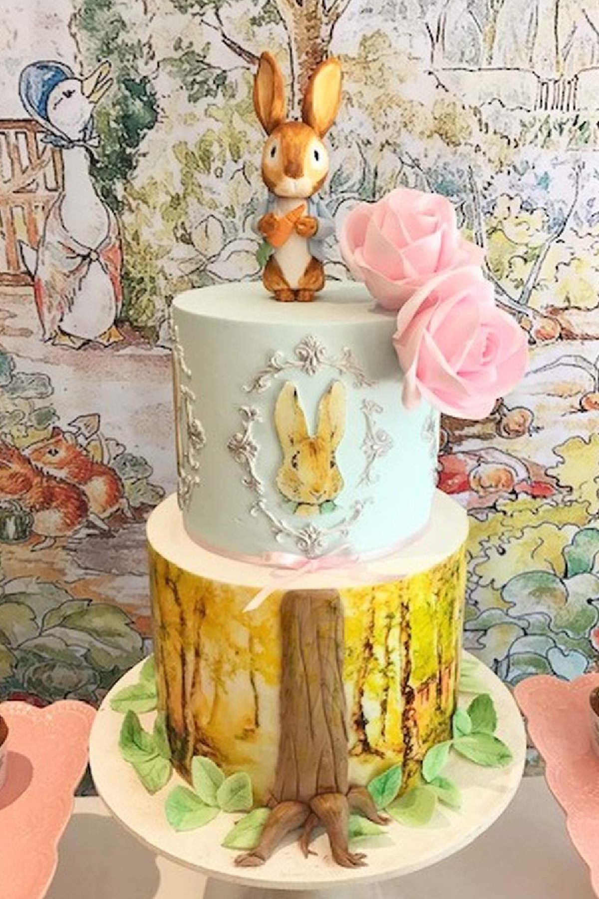 Peter Rabbit 1st Birthday Cake for Baby Girl Peter Rabbit 1st Birthday Cake for Baby Girl