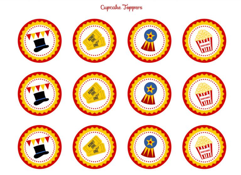 Retro Circus Party Printables (FREE Download)! - The Catch My Party Blog