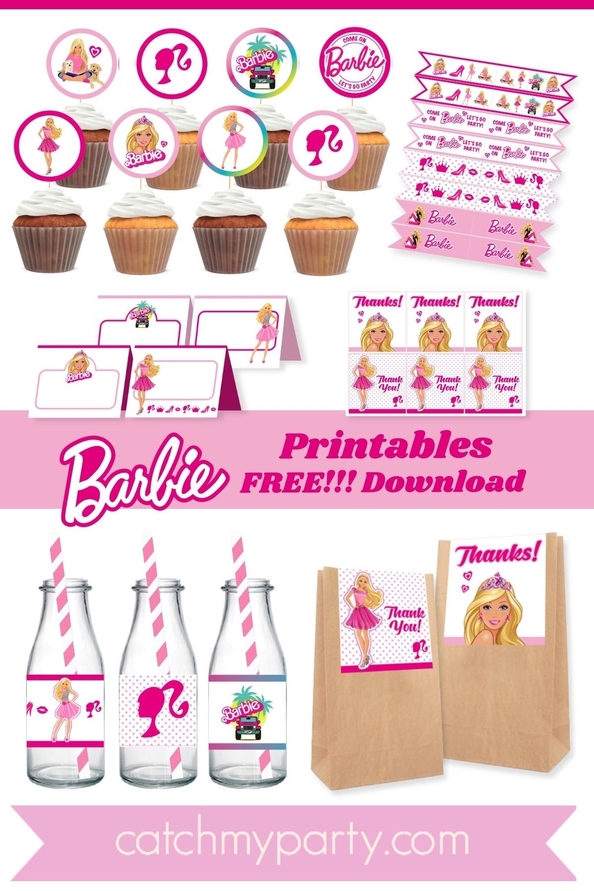 FREE Barbie Let's Go Party Printables!