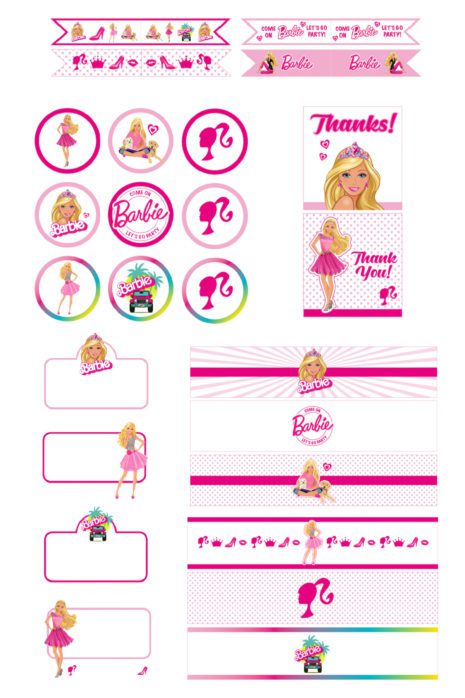 FREE BARBIE "Let's Go Party" Printables! - The Catch My Party Blog