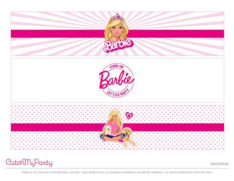 FREE BARBIE "Let's Go Party" Printables! - The Catch My Party Blog