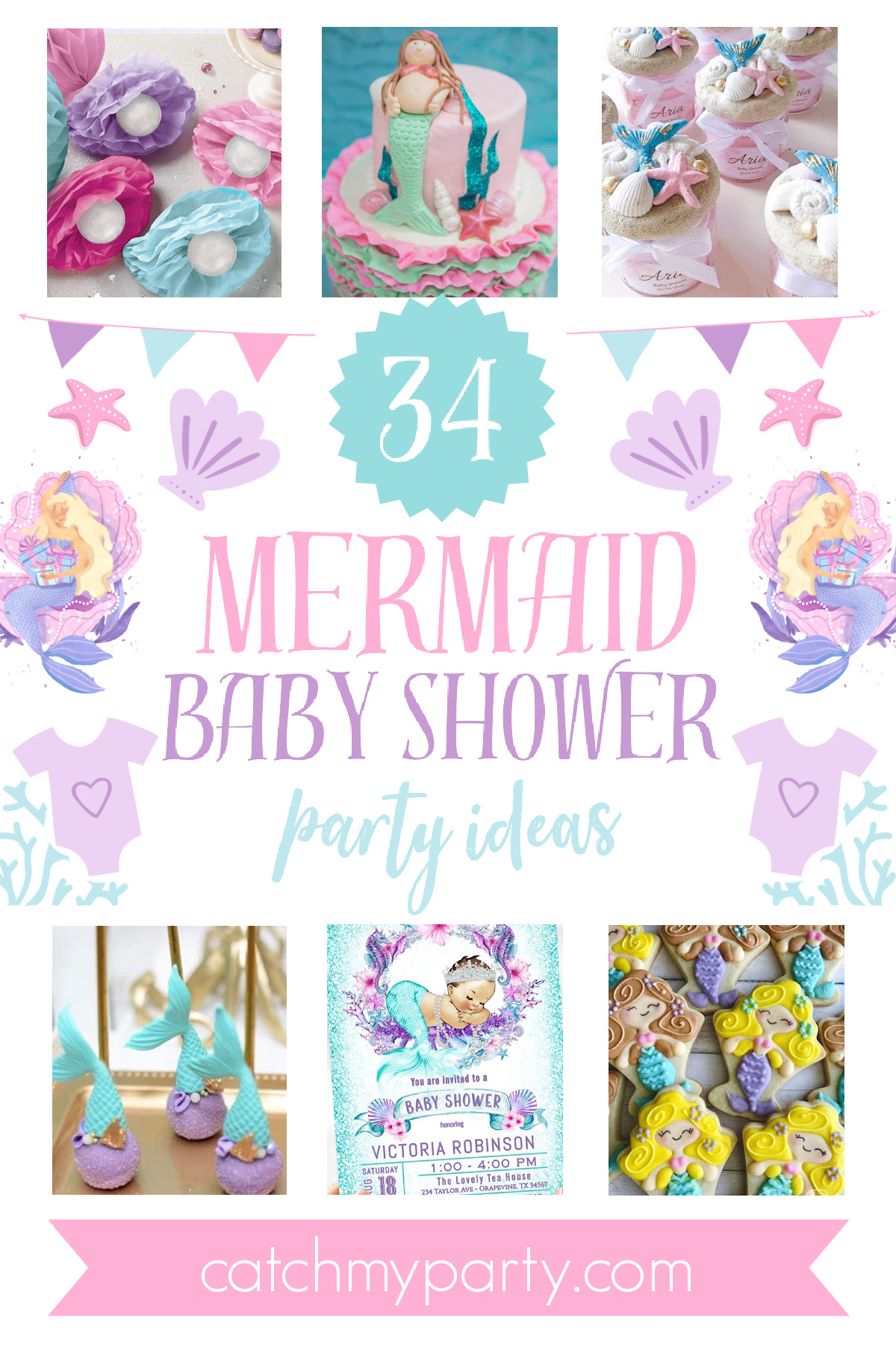 The Most Amazing 34 Mermaid Baby Shower Ideas and Party Supplies!