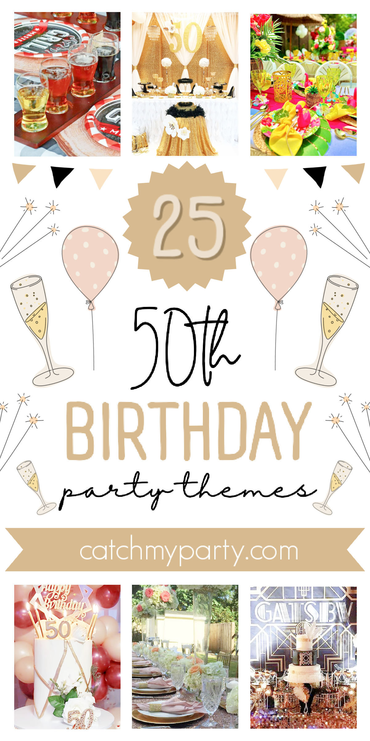 MOST POPULAR 50th Birthday Party Themes (2024)