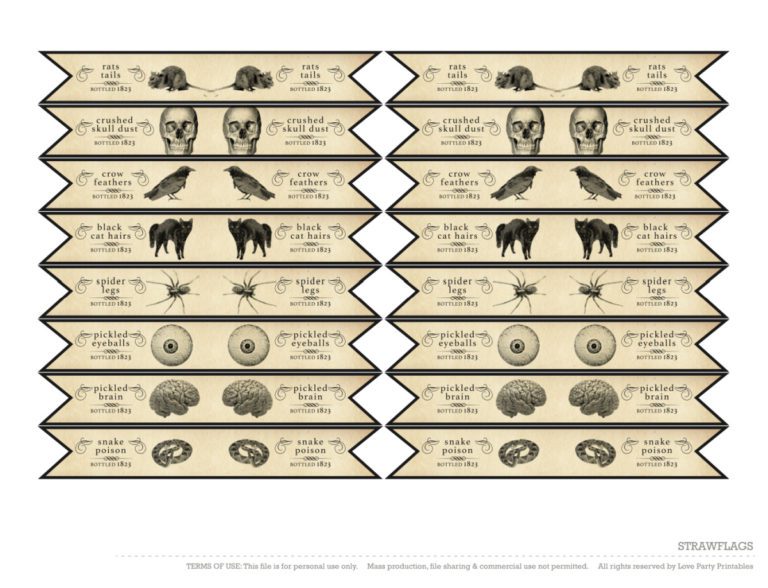 Free Gothic Halloween Printables