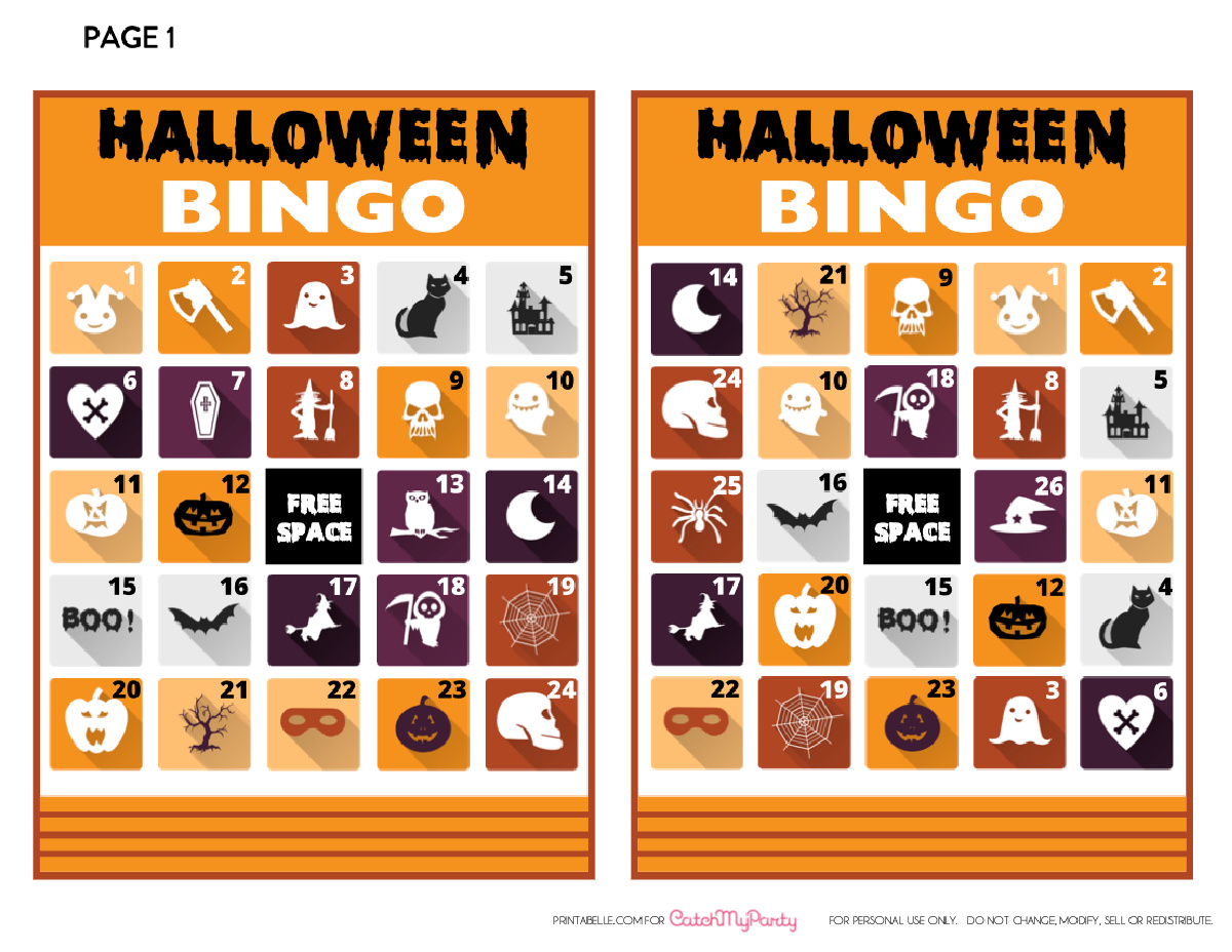 Download These Free Printable Halloween Bingo Cards Now!