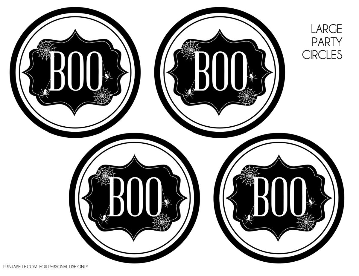 FREE "You've Been BOOed" Halloween Large Party Circles