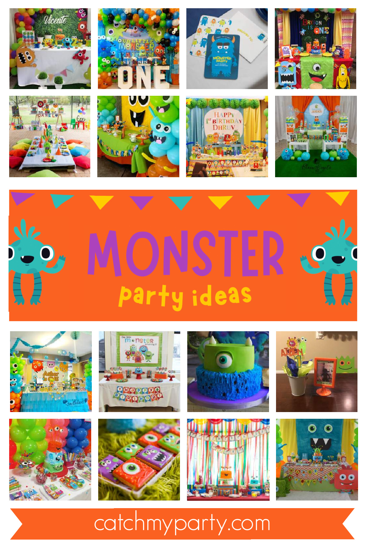 40 Most Popular Boy Birthday Party Themes for 2024 - Monster birthday party