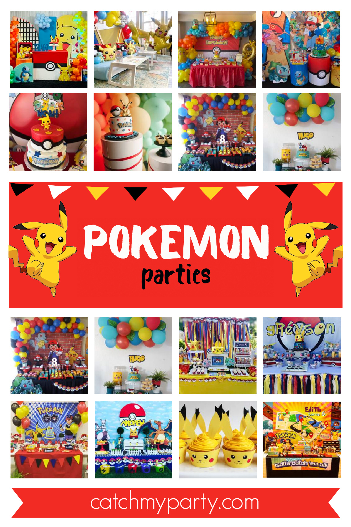 40 Most Popular Boy Birthday Party Themes for 2024 - Pokemon birthday party
