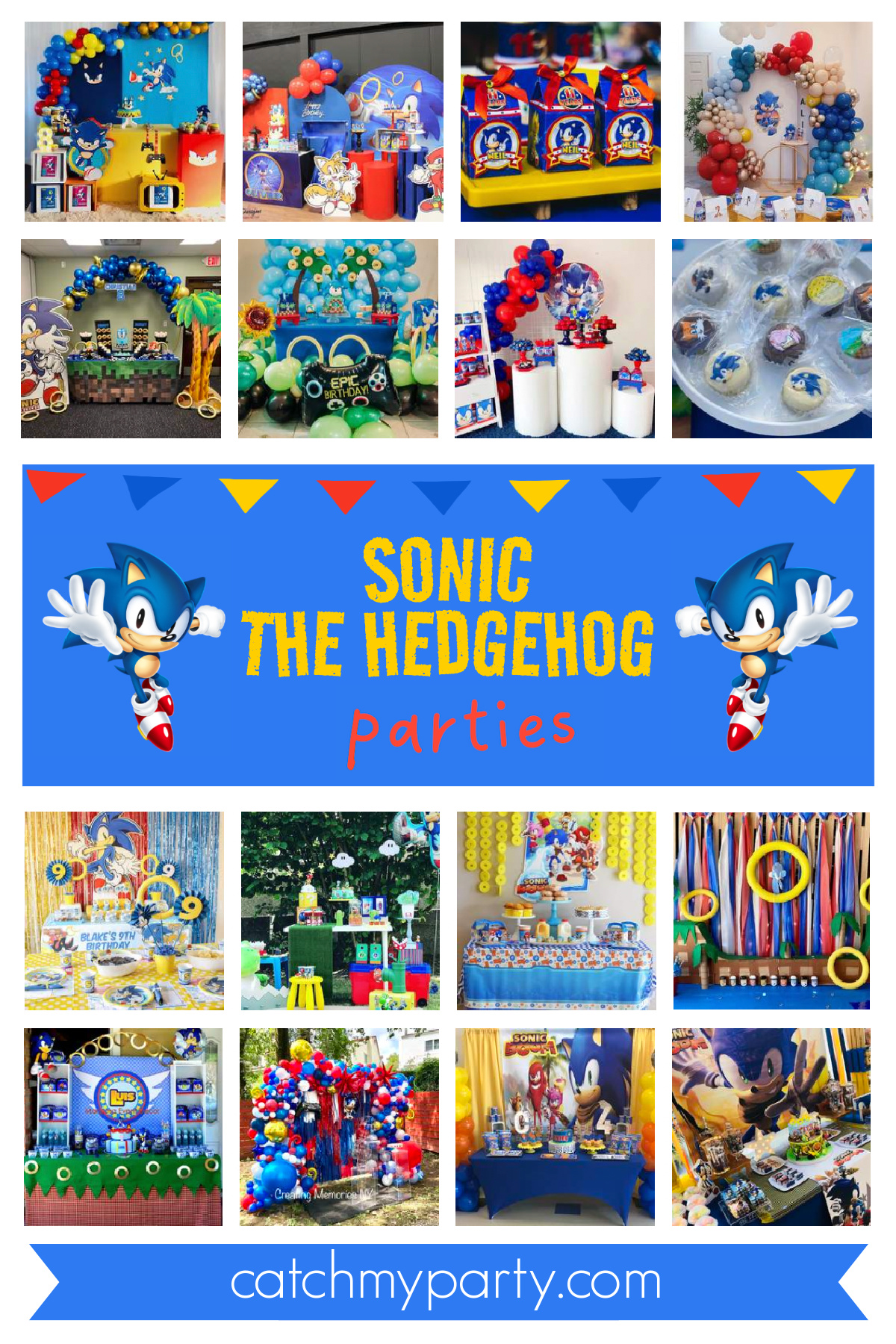 40 Most Popular Boy Birthday Party Themes for 2024 - Sonic the Hedgehog birthday party