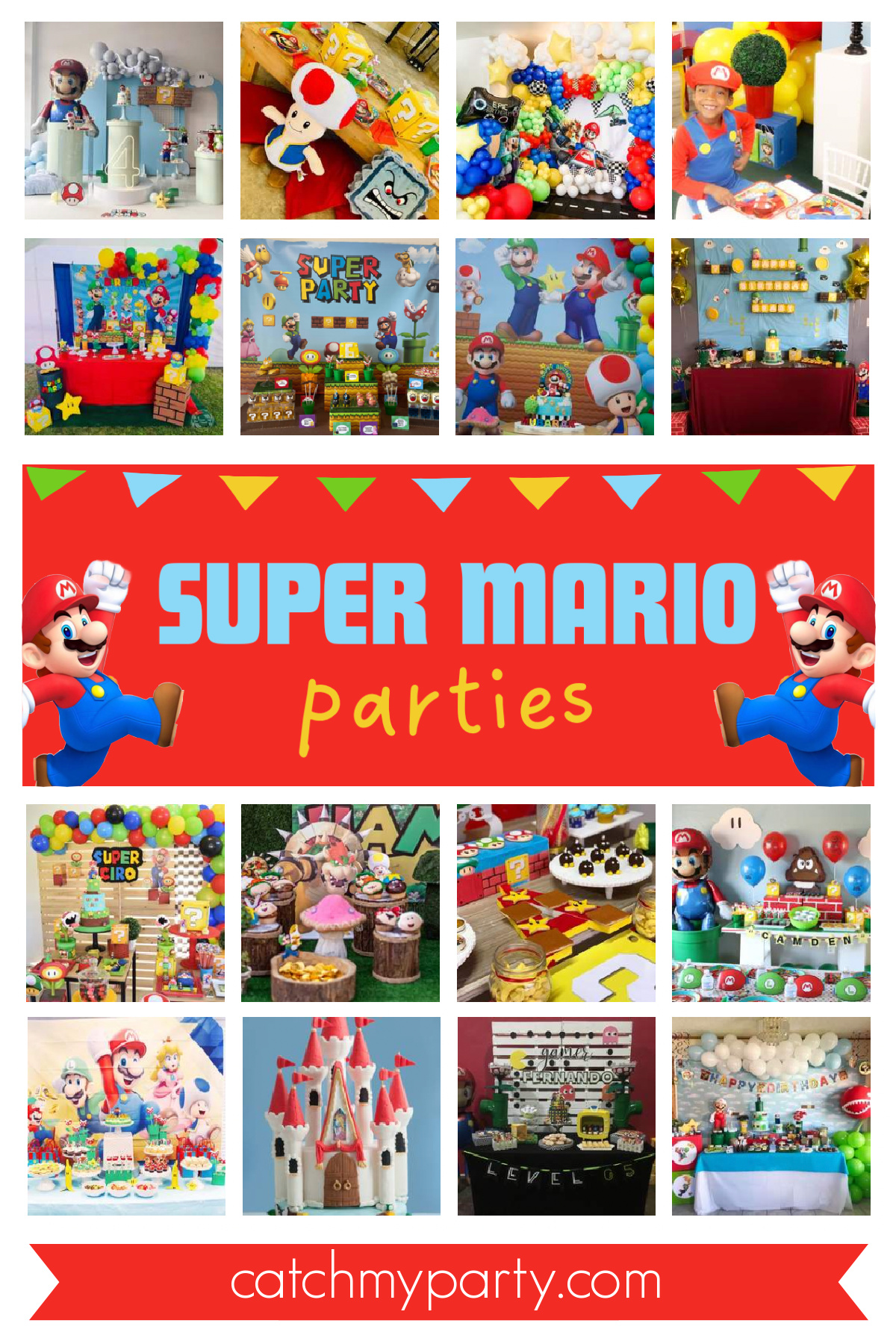 40 Most Popular Boy Birthday Party Themes for 2024 - Super Mario birthday party