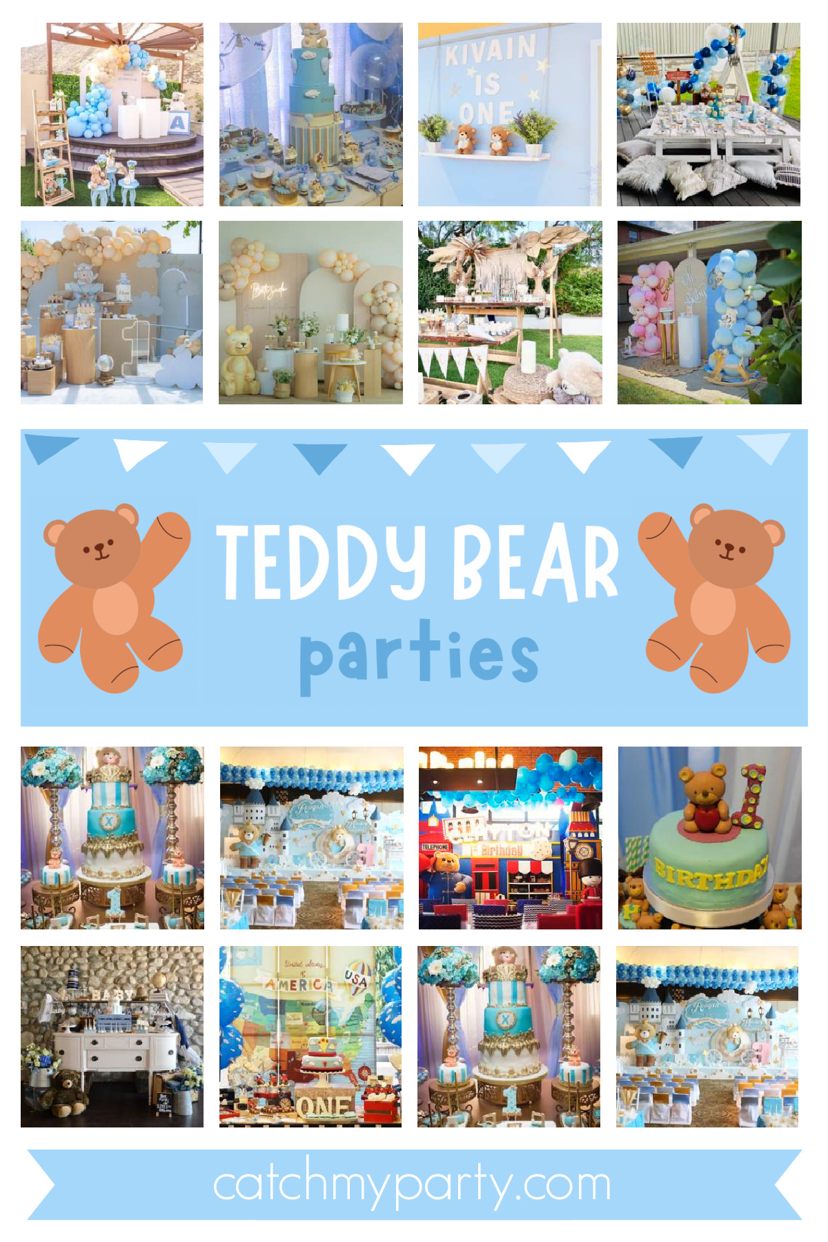 40 Most Popular Boy Birthday Party Themes for 2024 - Teddy Bear birthday party