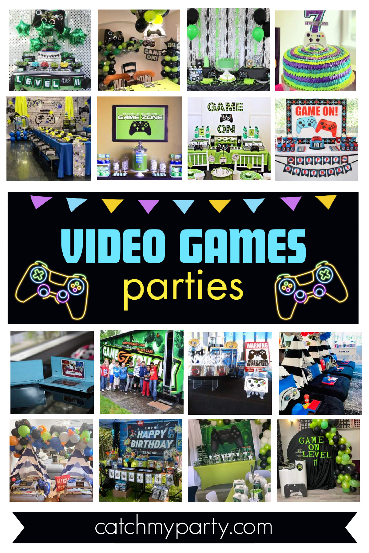 40 Most Popular Boy Birthday Party Themes for 2024 - Video games birthday party