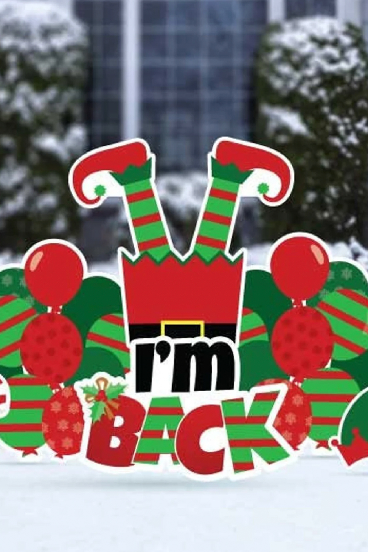 Elf on the Shelf ‘I’m Back’ Yard Sign