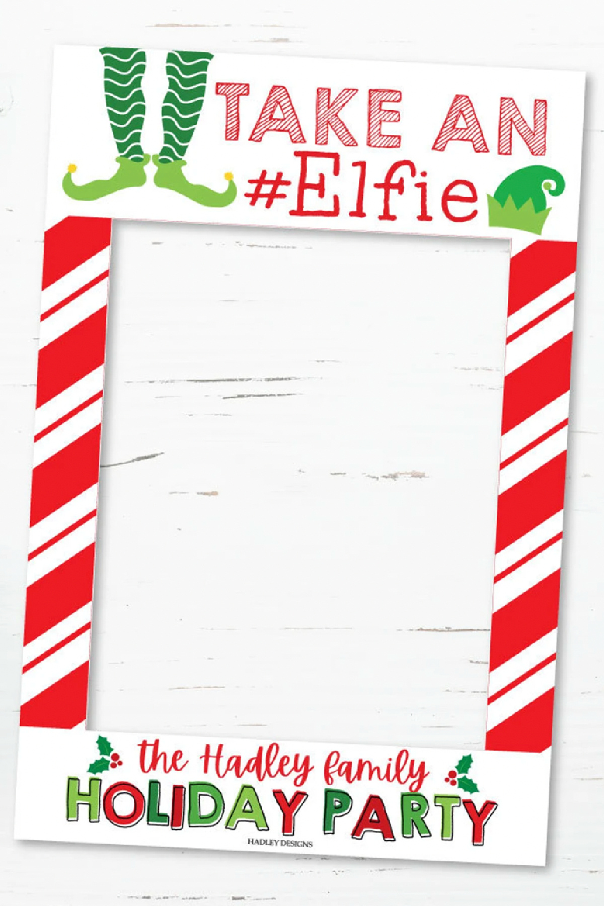 Elf Photo Booth Frame