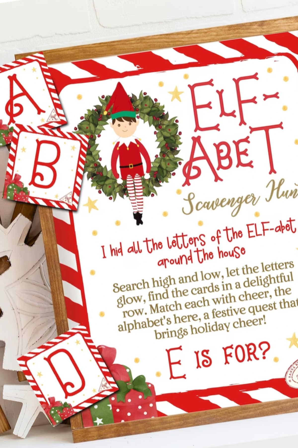 Printable Elf Scavenger Hunt