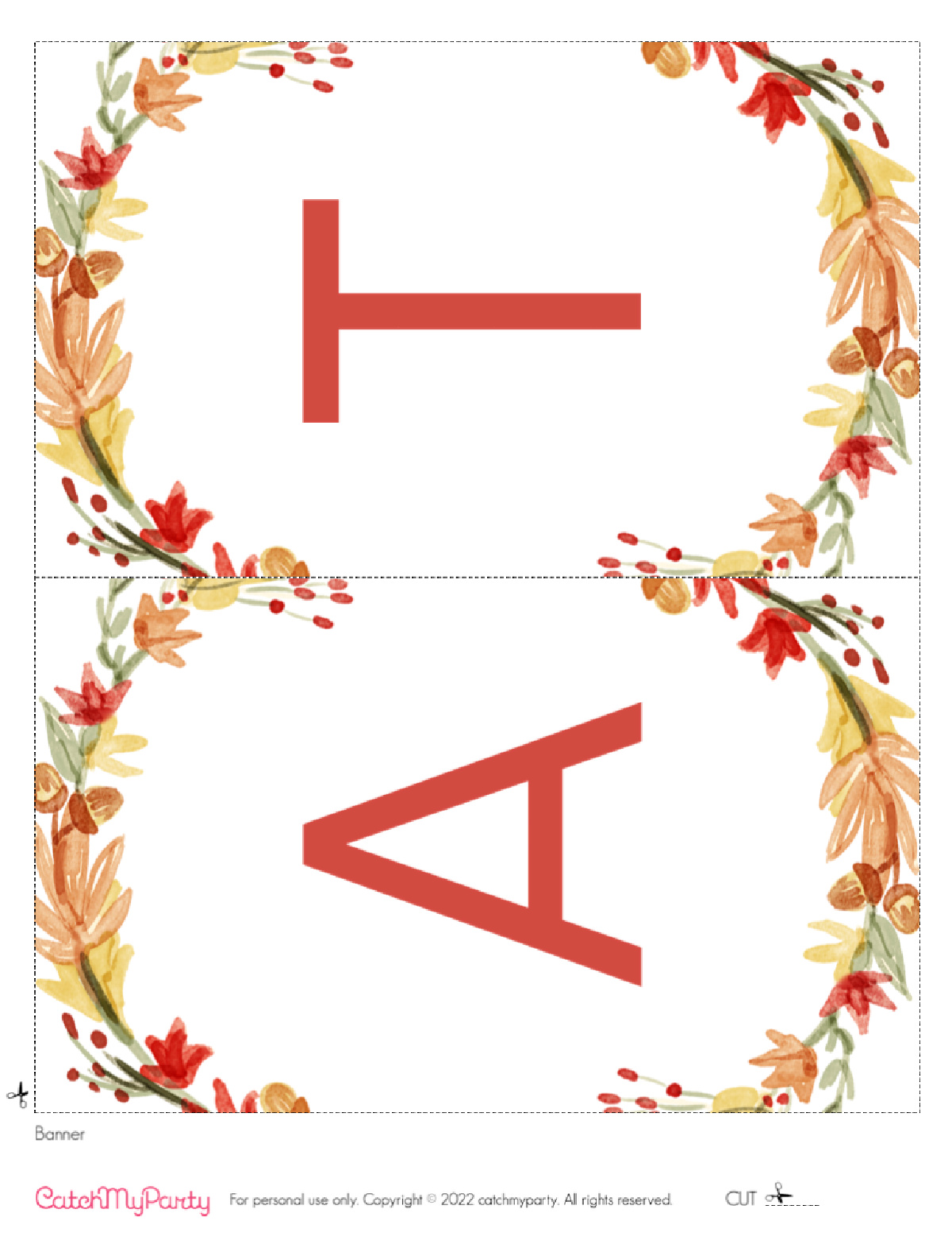 Download these FREE Friendsgiving Printables - Grateful Banner