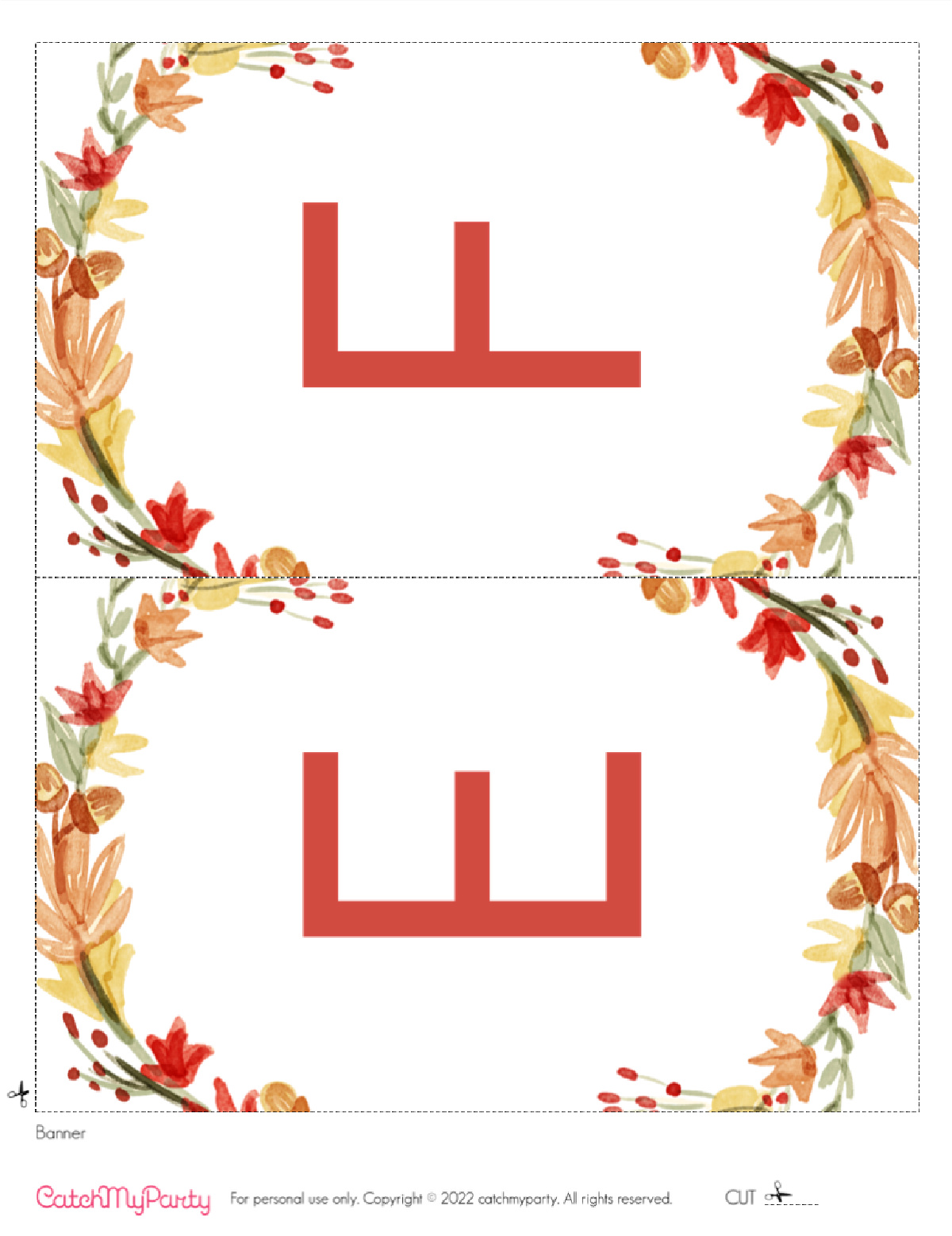 Download these FREE Friendsgiving Printables - Grateful Banner