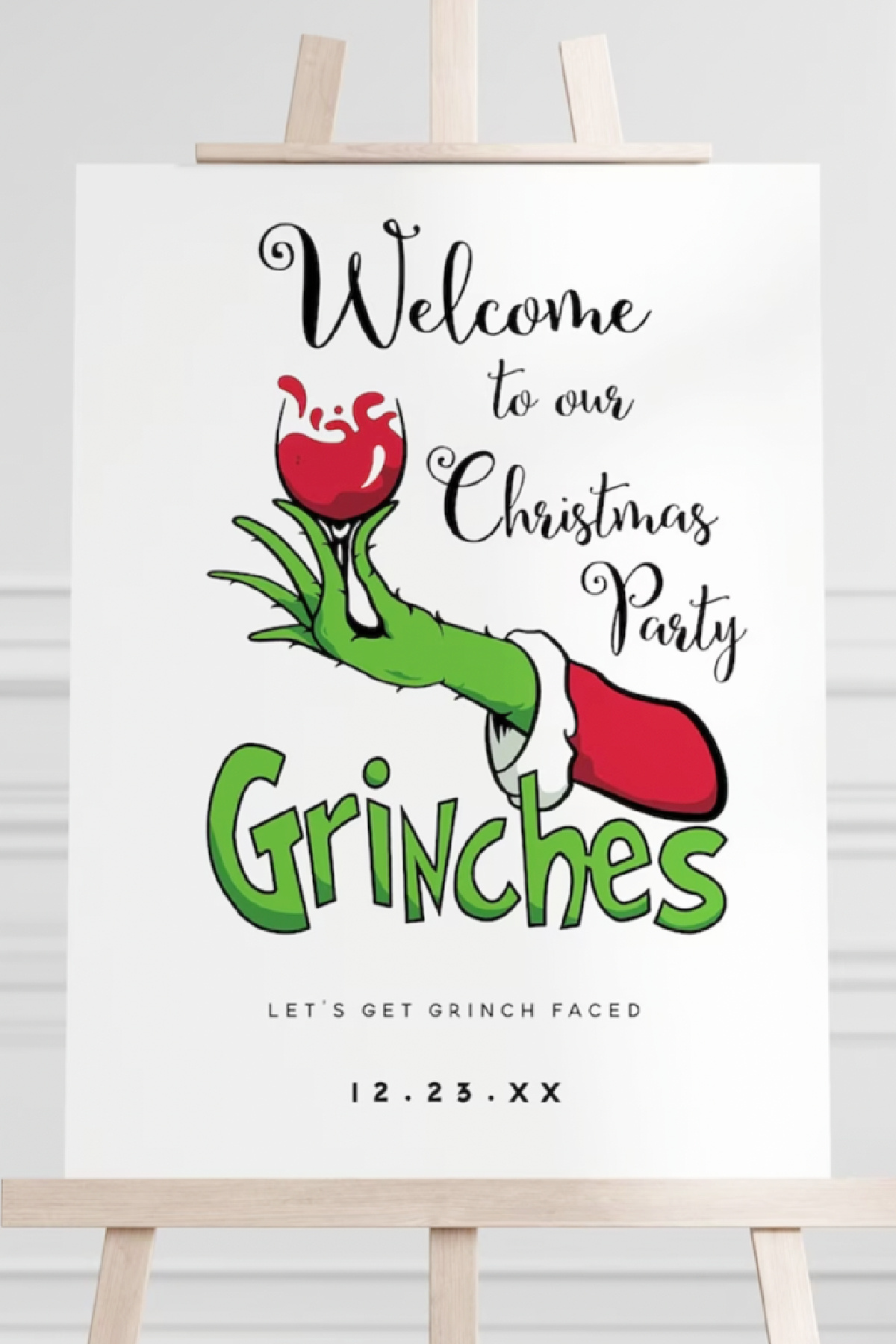 Grinch Christmas Welcome Sign Printable Grinch Christmas Welcome Sign Printable
