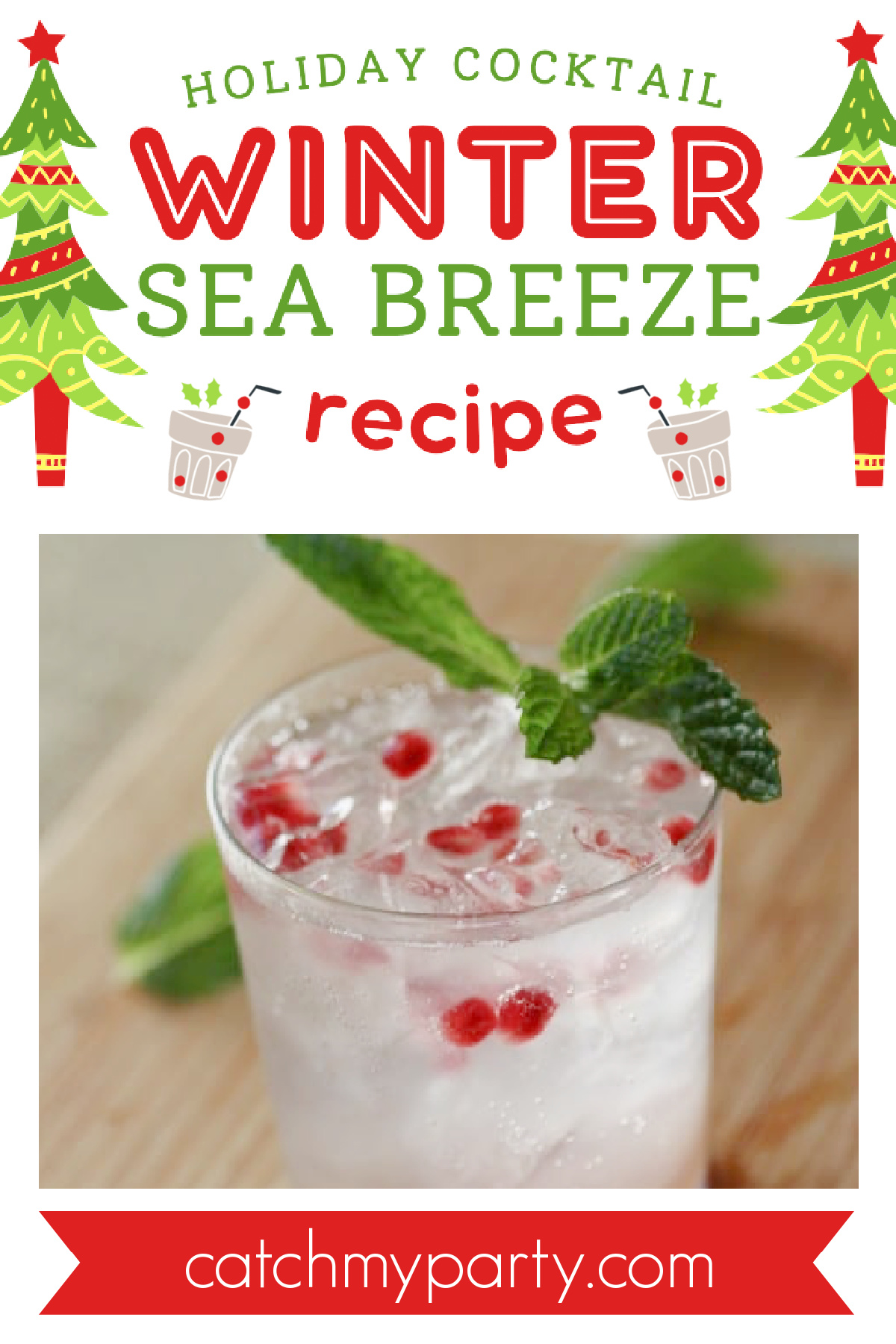 Make a Winter Sea Breeze Holiday Cocktail Now!