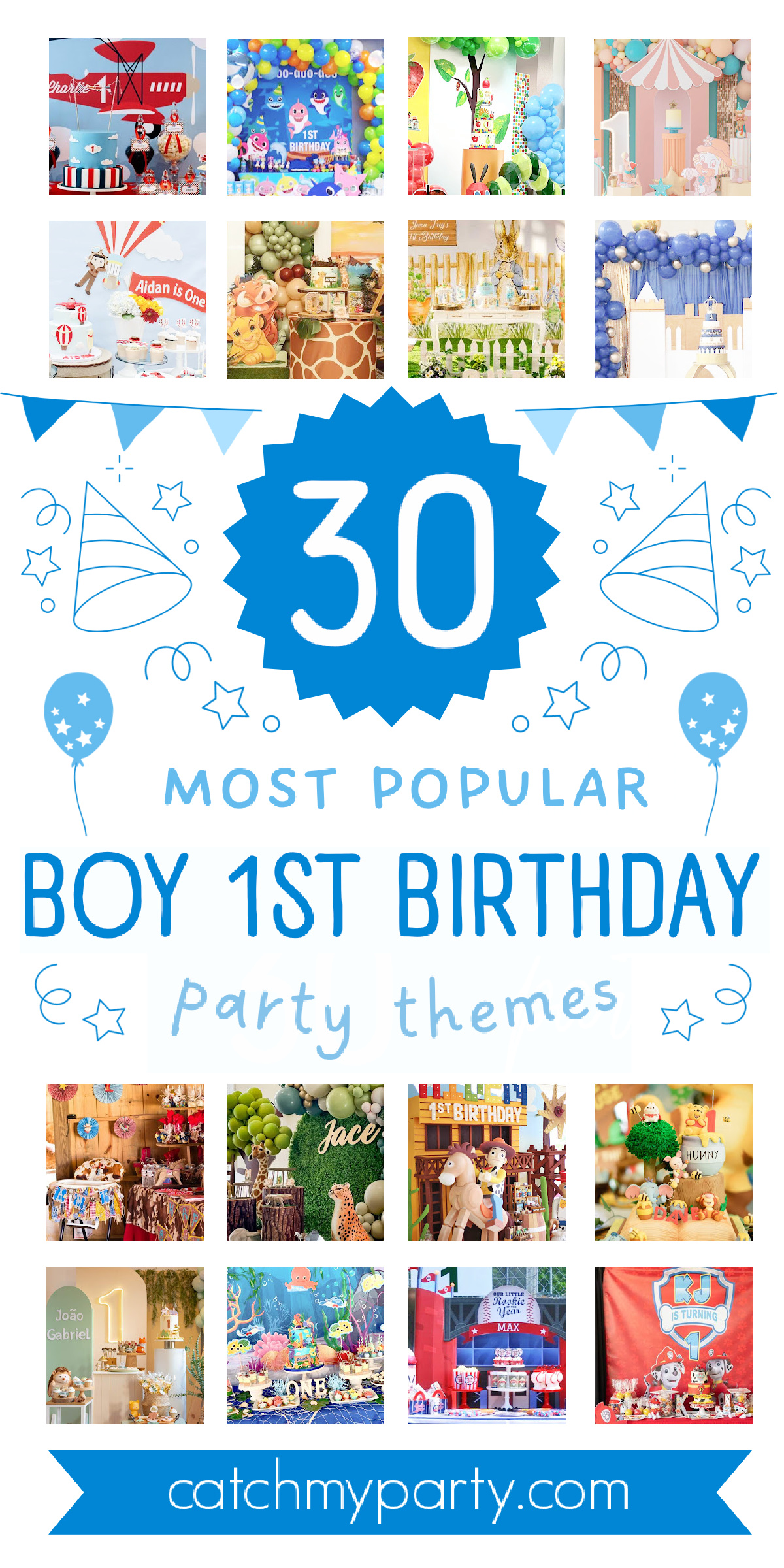 30 Most Popular Boy 1st Birthday Party Themes of 2024!